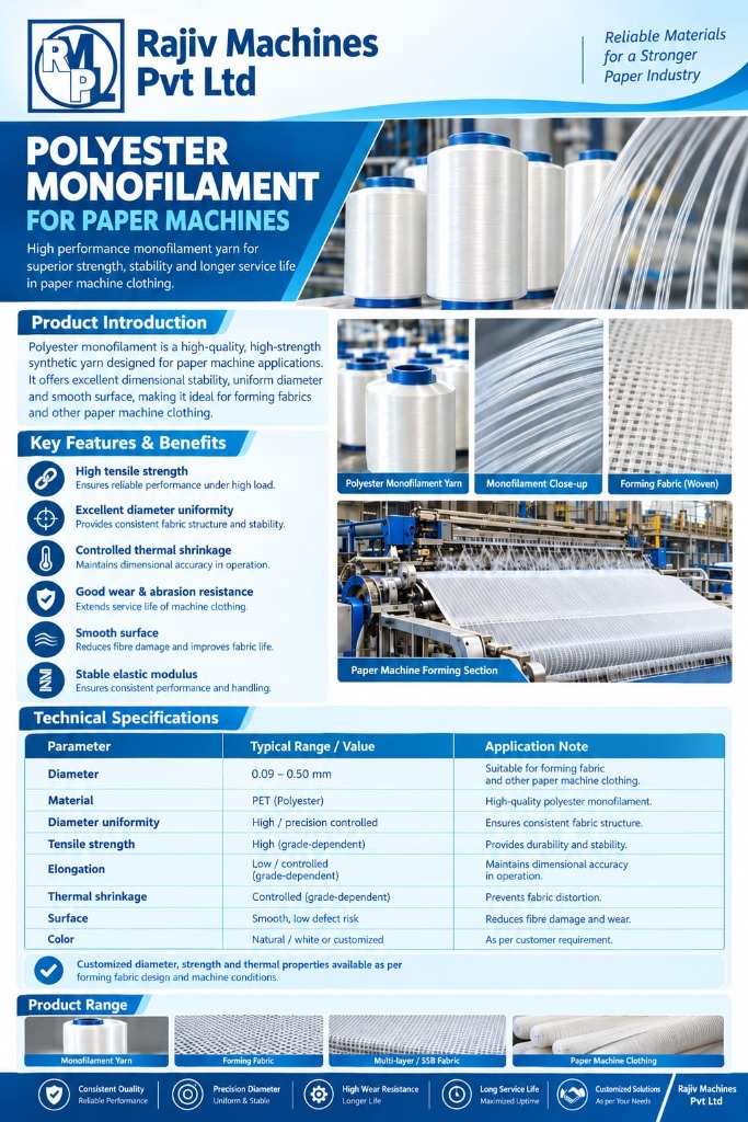 Polyester Monofilament for Paper Machines Brochure