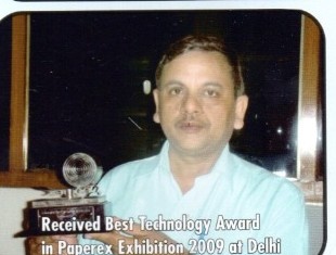 Best Technology Award at Paperex Exhibition 2009