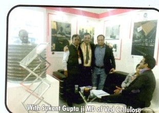 With Sukant Gupta ji MD of Ved Cellulose